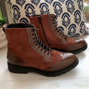 Barneys New York Oxford Booties